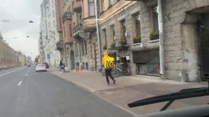 СПБГУП «ПАССАЖИРАВТОТРАНС» автобусный маршрут 46. Вид из кабины