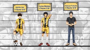 Ao Ashi Characters Height Comparison