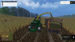 Уборка кукурузы на силос- Farming Simulator 15