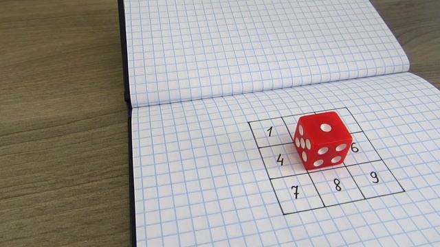Перекатите кубик ? за 6 ходов, чтобы он добрался до 7-го квадрата