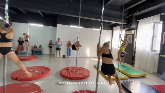 Pole sport kids beginners training camp Kristian Lebedev | Детский пилон смотреть онлайн