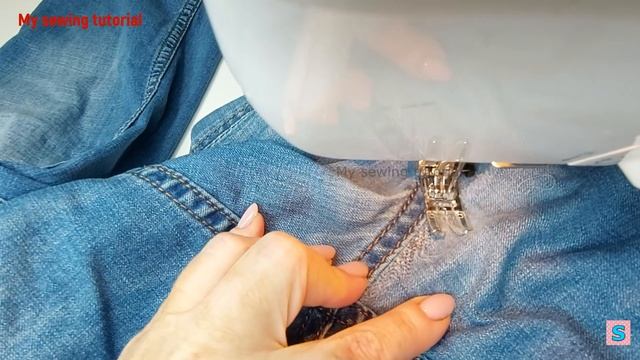 Unique Repairing Jeans With Invisible Mending/How to fix a hole in jeans смотреть онлайн