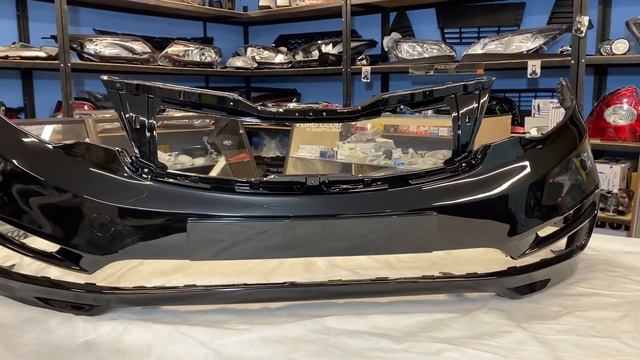 Бампер передний KIA Rio Чёрный смотреть онлайн