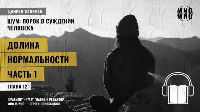 Долина нормальности. Часть 1. Даниэль Канеман "Шум: изъян в человеческом суждении"