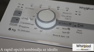 Whirlpool TDLR 6240SS EU/N | Felültöltős mosógép bemutató videó