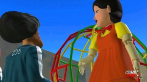 baby Granny, baby Scary Teacher vs Squid Game Doll ★ funny horror animation (funny moments)