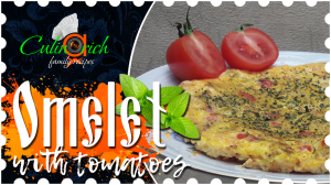 Omelet with tomatoes - right recipe from «Culinarich»