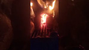 Как горят Брикеты Руф из березовой пыли.