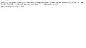 DevOps & SysAdmins: How Do I Install Net-SNMP on Windows? (without visual studio)? (6 Solutions!!)