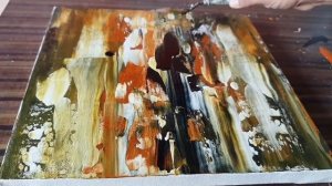 Making of Abstract Painting in Acrylics / Palette knife / Project 365 days / Day #080