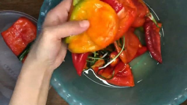 Перец с джусаем/ заготовка для фунчезы или лагмана