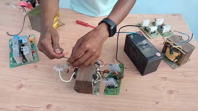 how to make homemade inverter | Ghar per inverter Kaise banaye | inverter |experiment hacker ab ?