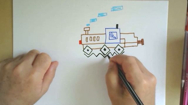 Как нарисовать квадратного щенка. Рисунок и Фантазия. смотреть онлайн