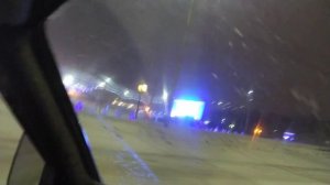 ну и понесло же нас !!#Зимняя прогулка ,ночной #Альметьевск ,учусь вождению в метель