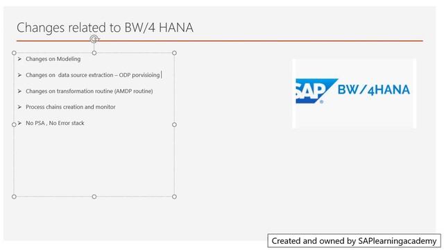 SAP BW4 HANA Presentation - What is SAP BW4 HANA | Difference between SAP BW4 HANA and SAP BW