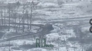 Кадры денацификации очередного танка ВСУ