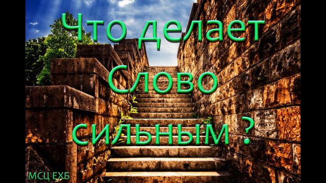 Что делает Слово сильным ? Свиридченко Ю.В.