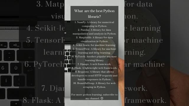 Best and popular Python libraries ? | learn python programming| #python #programming #learning смотреть онлайн