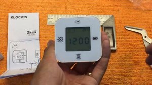 Unboxing of Ikea digital alarm KLOCKIS