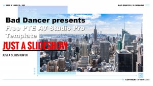 Free PTE AV Studio Pro project - Just a Slideshow ID 04092023