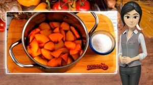 Компот из персиков и яблок на зиму