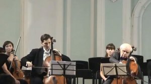 Viktor Simon & Eugene Prokoshin play Vivaldi Double Cello Concerto with "Cantus firmus" orchestra.