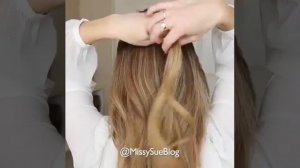 Красивая простая прическа для прогулки. ✿