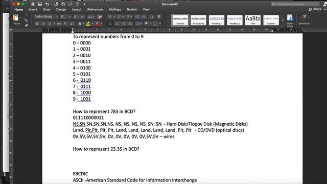 OL ICT Character representation BCD, ASCII with number system смотреть онлайн