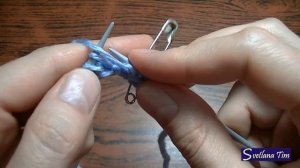 Как вязать Двухсторонний Узор для шарфа и снуда спицами. Вязание спицами / Узоры № 91