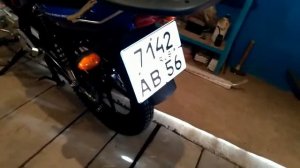 Yamaha YBR 125 крепление номера