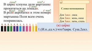 Орфограммы в окончаниях существительных 4 класс                     (Перспективная начальная школа)