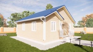 Каркасный дом 9х9 одноэтажный