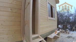 Видеоотзыв о компании "Три Строителя" | Строительство брусового дома 6х8 метров из бруса 150х200