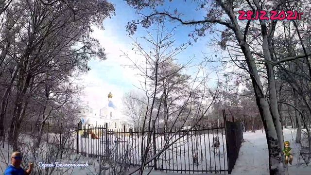 28.12.2021г. В Курске сказка , мороз и иней/ Юбилейная 5ка /  Ёлки на обеде / Беседа с художниками смотреть онлайн