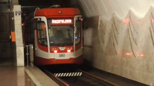 Tram in the metro (subway) / Трамваи в метро. Часть 3