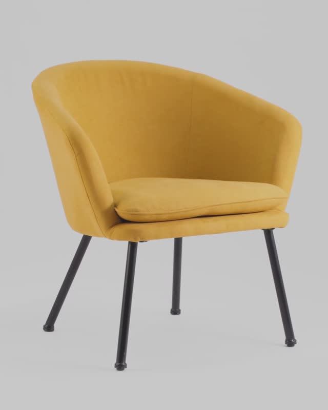 Кресло Декстер. Мягкое кресло для отдыха с широкой спинкой и подлокотниками
