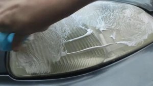 Полировка фар автомобиля зубной пастой своими руками. Ч.2