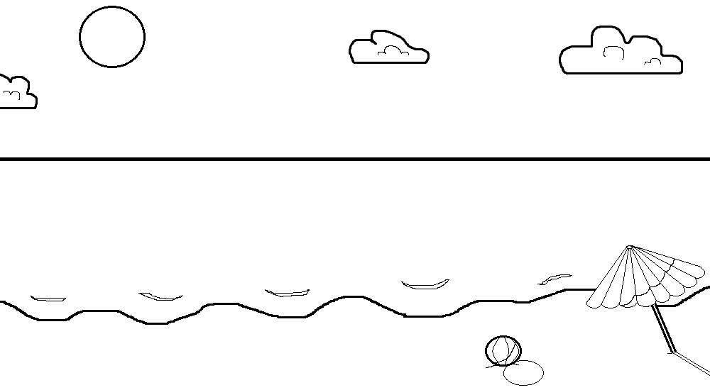 Море (анимация в Paint)