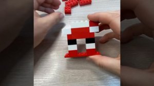 Фигурка Деда Мороза из лего. Новогодний декор. Lego поделки