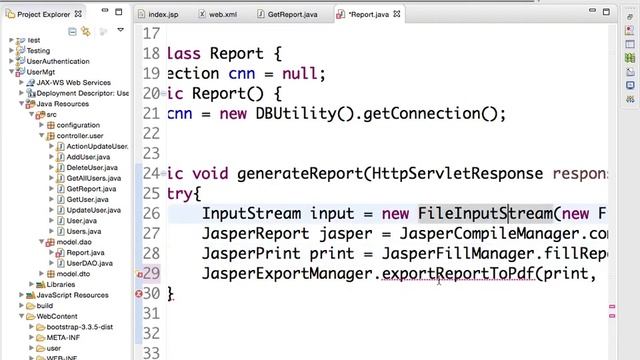 How to use jasper report in Java Servlet смотреть онлайн