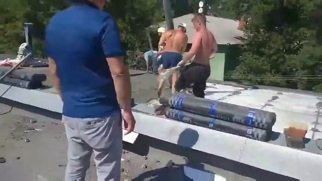 Заливка бетоном кровли детского сада в Челябинске, Ленинский район смотреть онлайн