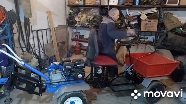 Задняя навеска к мотоблоку  своими руками.
