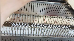 Пресс 1х1 на удлинении перфокарты, на 2 накидка! Наборный ряд на каждой игле в круговую (подгибчик)