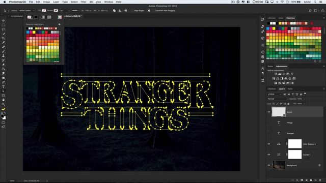 Stranger Things Intro Title Effect Photoshop CC смотреть онлайн