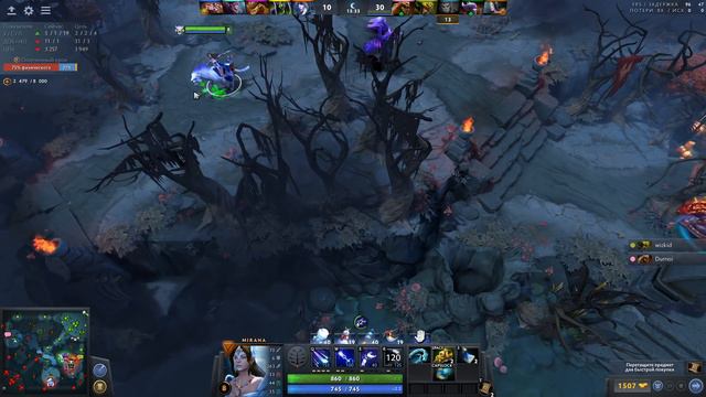 MIRANA + BANE САМАЯ АКТИВНАЯ ИГРА В ДОТЕ смотреть онлайн