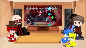 Sonic movie react to Friday night funkin’ online vs hank accelerant (little cringe and lazy-_-)