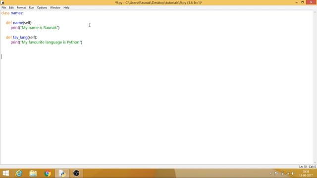 Python Programming from Scratch - 9 - Object Oriented Functionalities