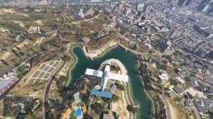 Сравнил ЛОС САНТОС из GTA 5 с ЛОС АНДЖЕЛЕСОМ! Приземлился на ГРУВ СТРИТ! - Flight Simulator 2020