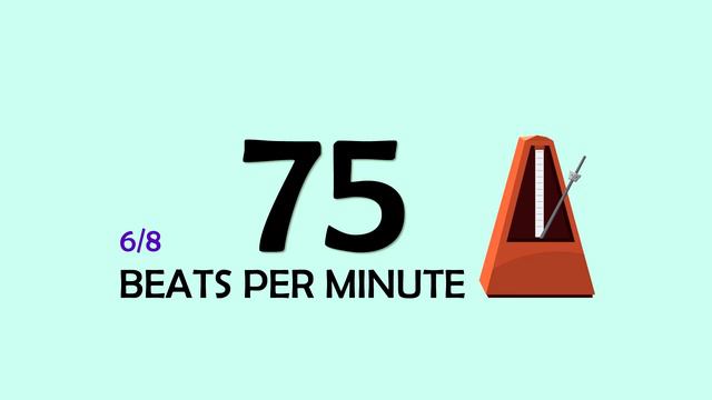 75 BPM 6/8 Metronome смотреть онлайн