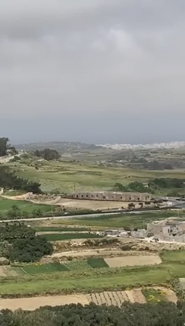 Вид с крепостной  стены г.  Медины. Мальта